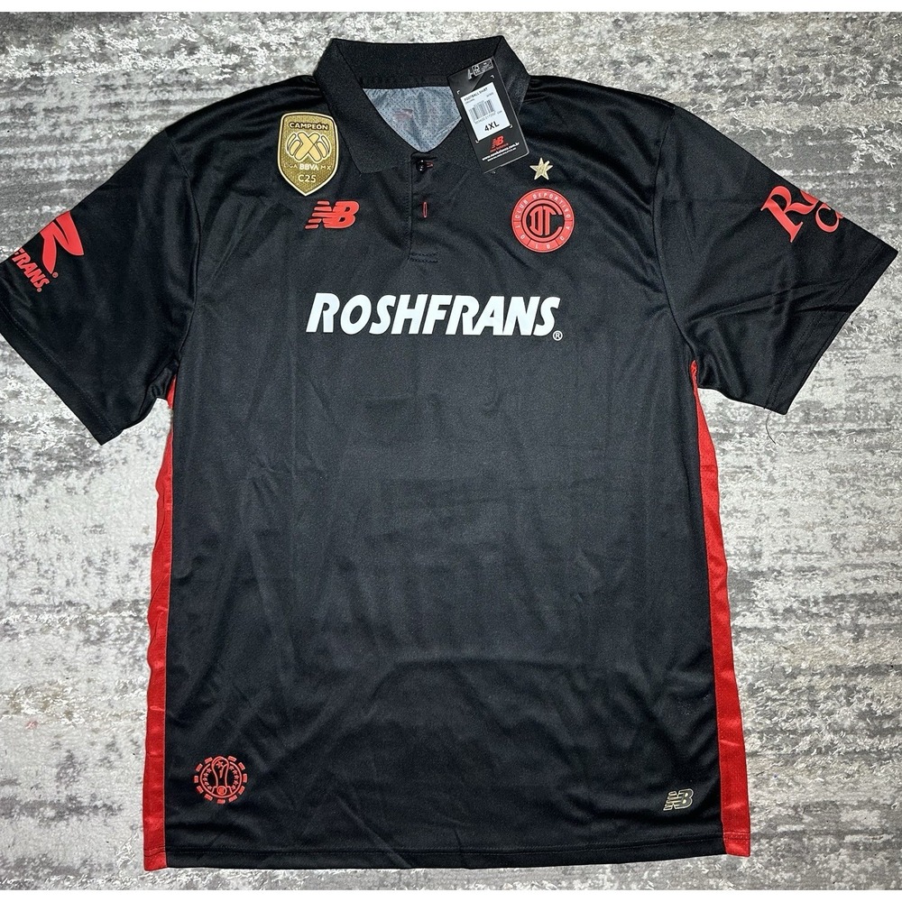 Toluca FC Third 25/26 New Balance - Black - VEGA # 9 -XL (See Measurements) NWT
